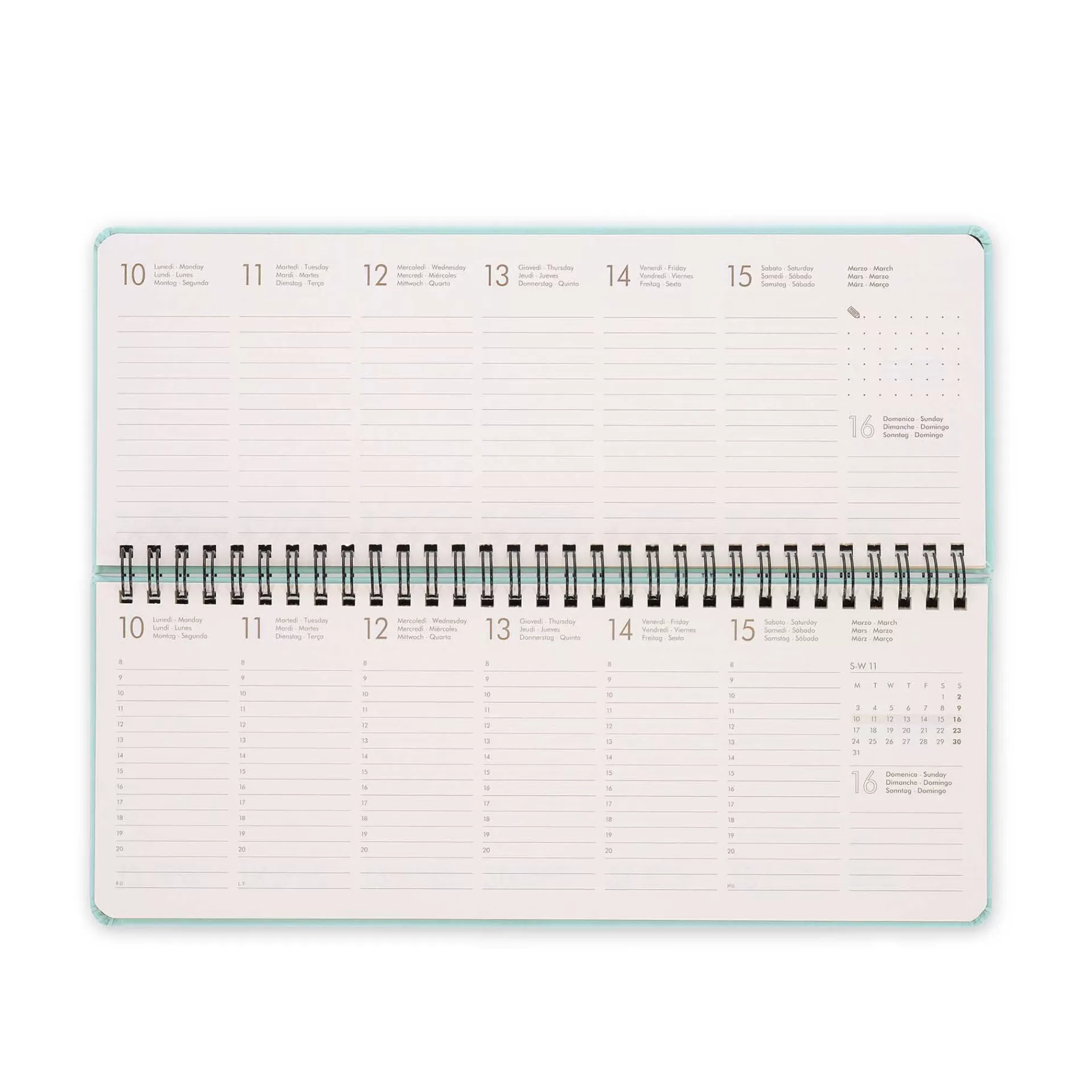 Legami Milano Agenda da Scrivania 13 Mesi - Desk Planner - 2025- Agende 12 Mesi Settimanali