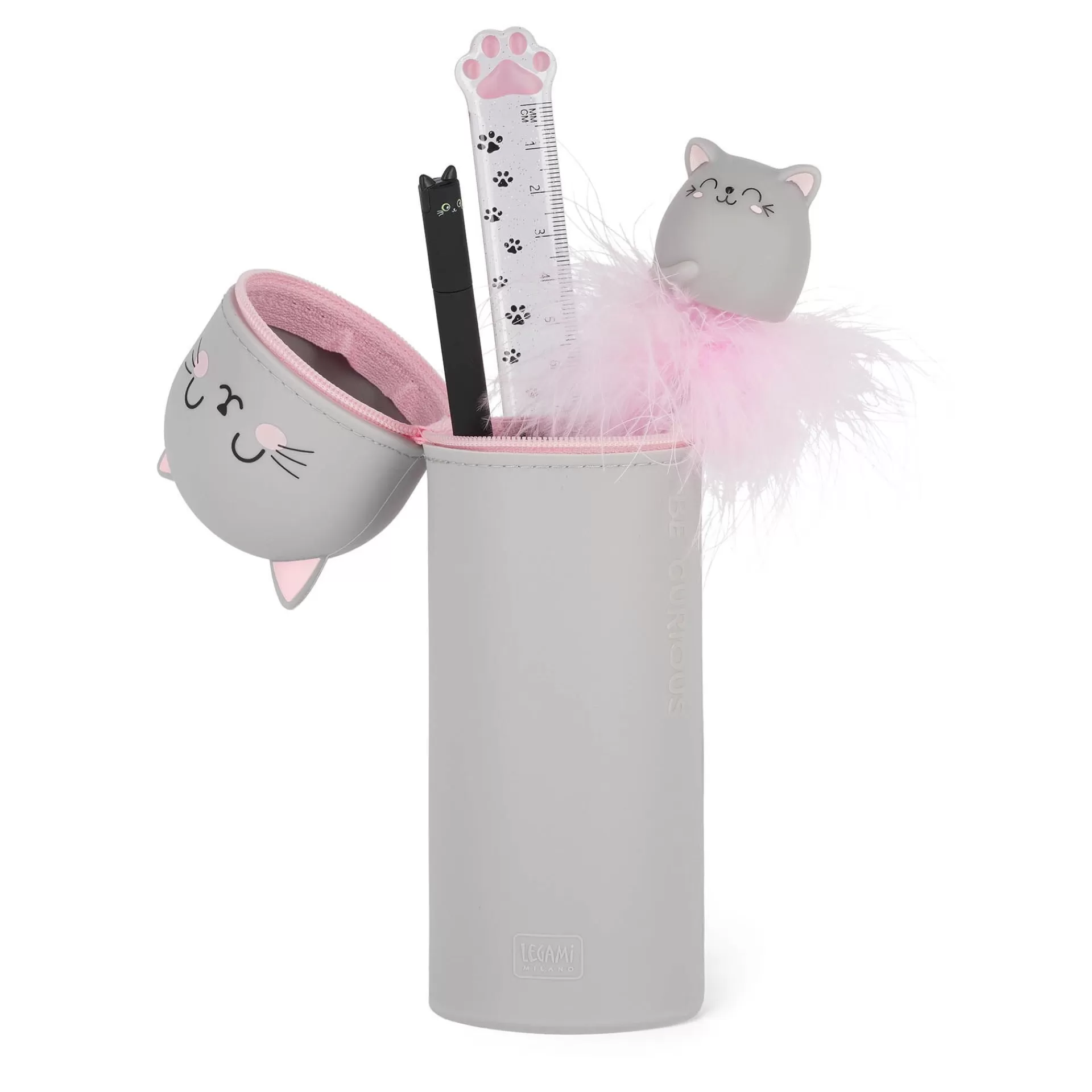 Legami Milano Astuccio 2 in 1 in Morbido Silicone - Kawaii- Astucci