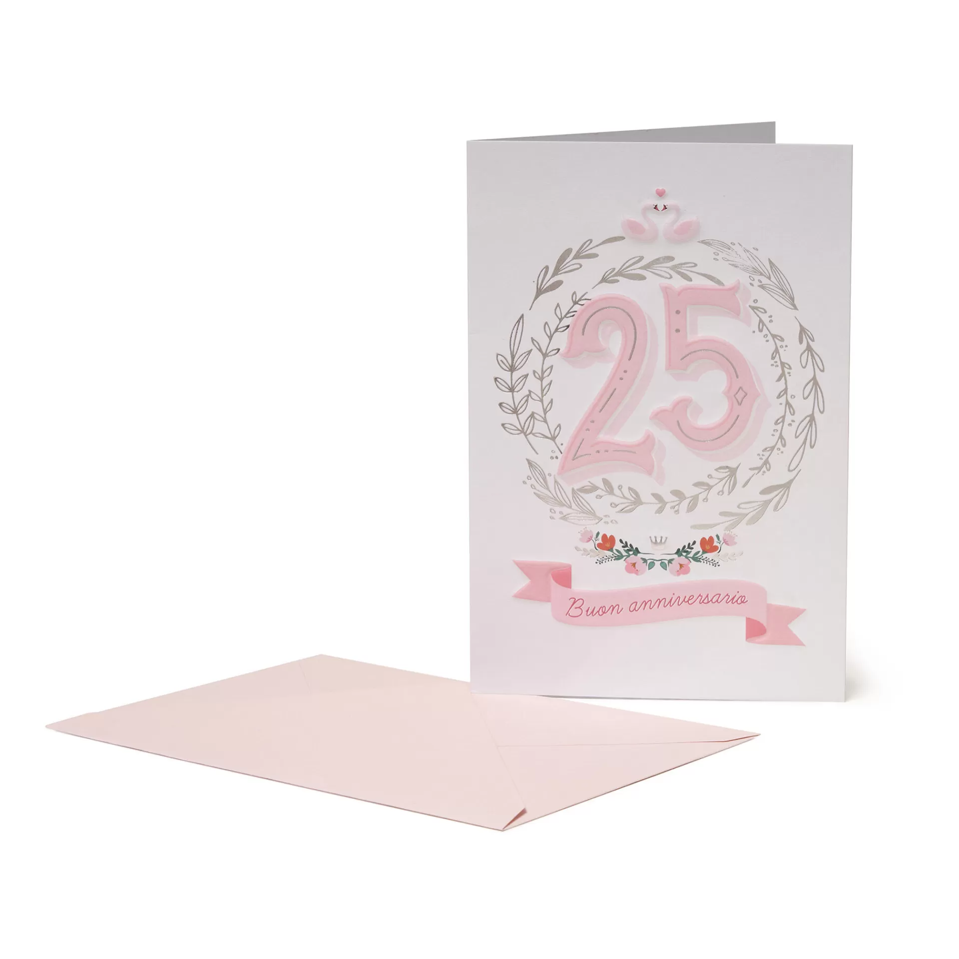 Legami Milano Biglietto d'Auguri - Anniversario - 25 Anni Insieme- Biglietti Per Ricorrenze Speciali