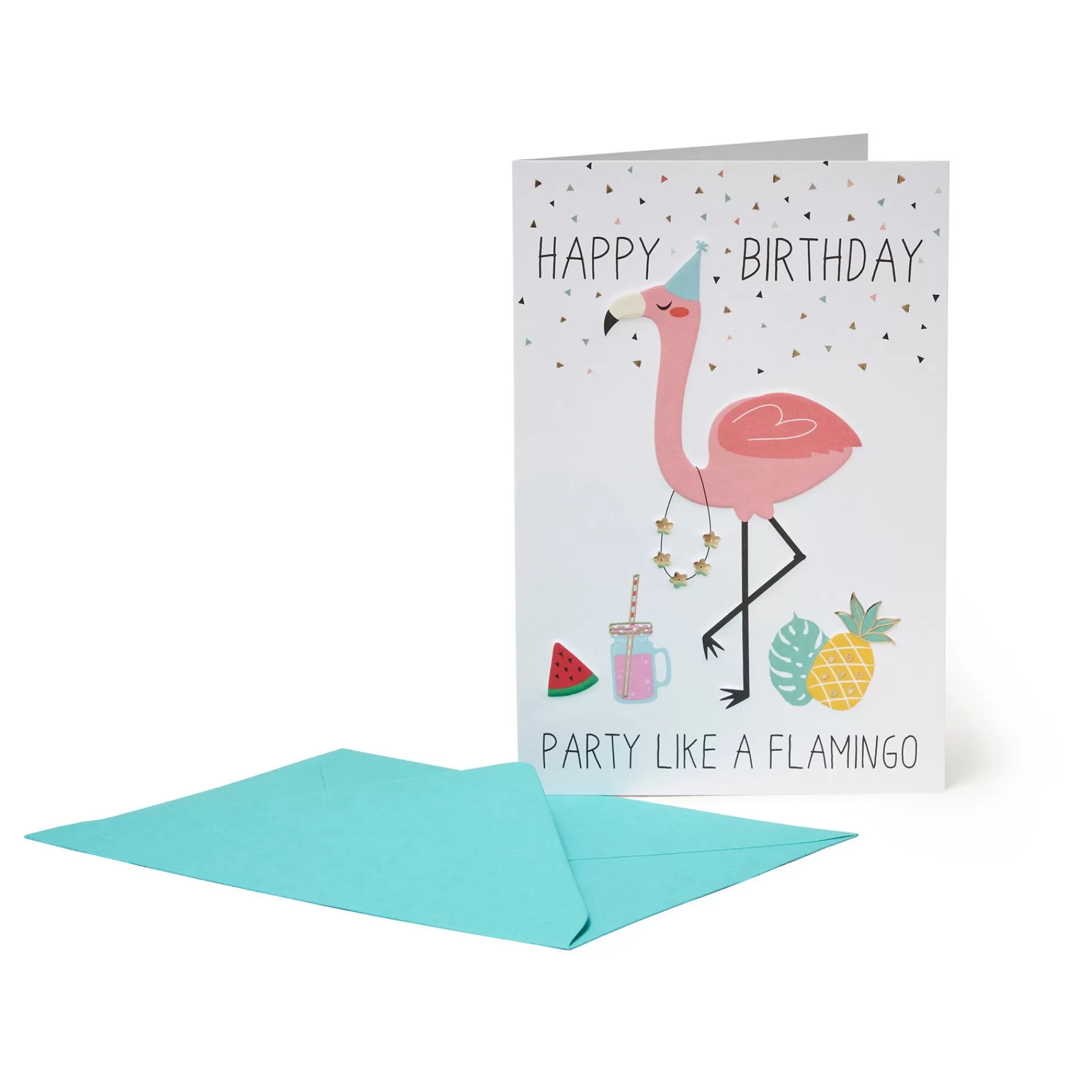 Legami Milano Biglietto di Auguri di Compleanno - Flamingo- Biglietti Compleanno