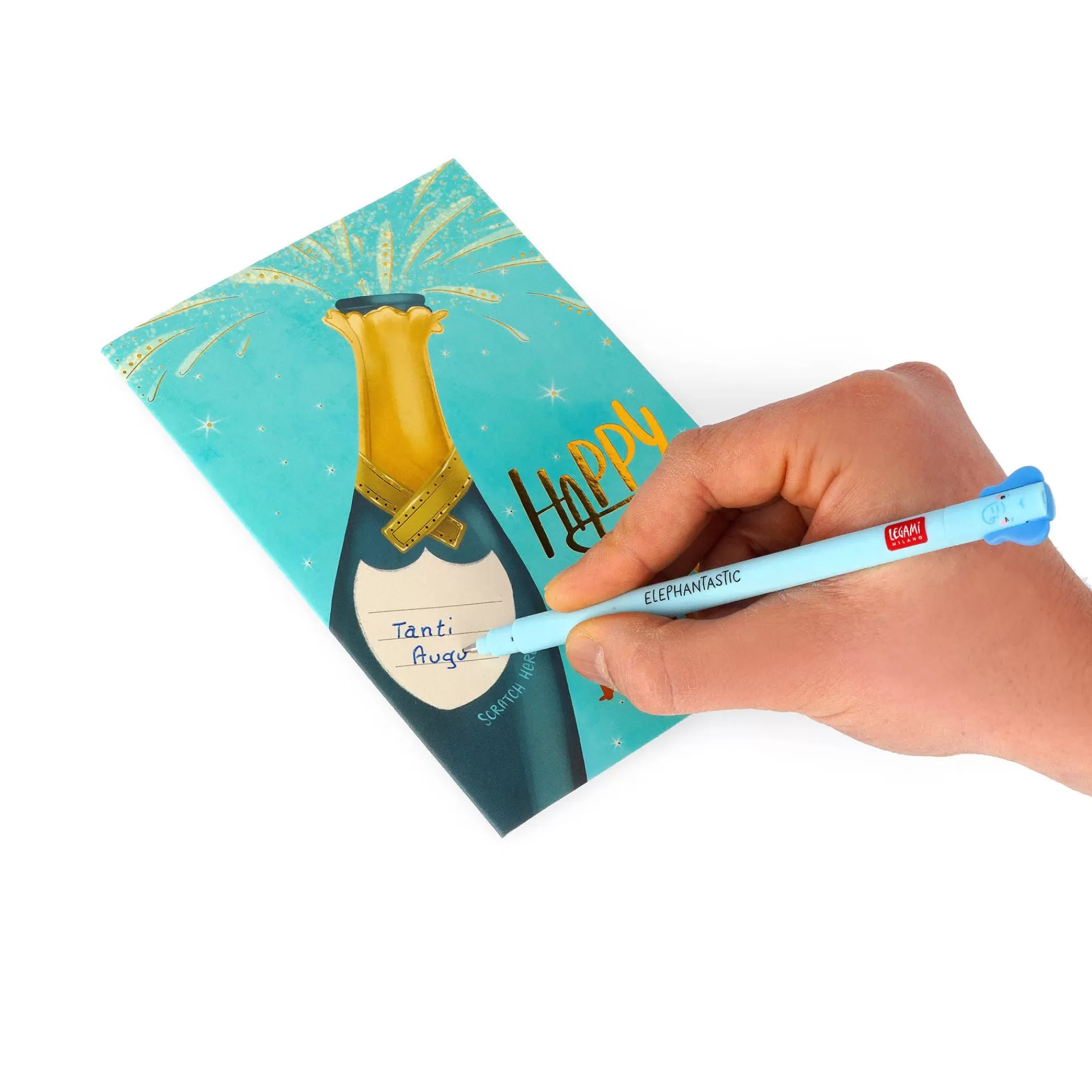Legami Milano Biglietto di Auguri Gratta e Scopri - Bottle- Biglietti Compleanno