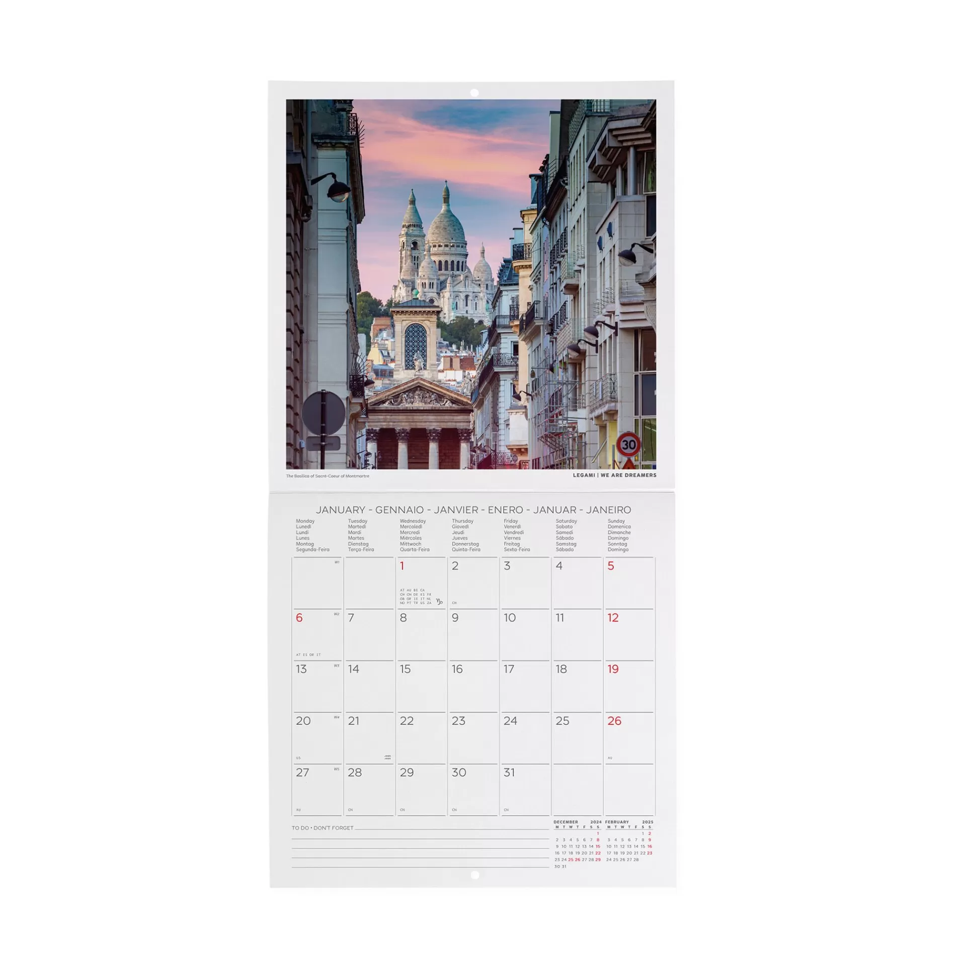 Legami Milano Calendario da Parete 2025 - 18 x 18 cm- Calendari Da Parete
