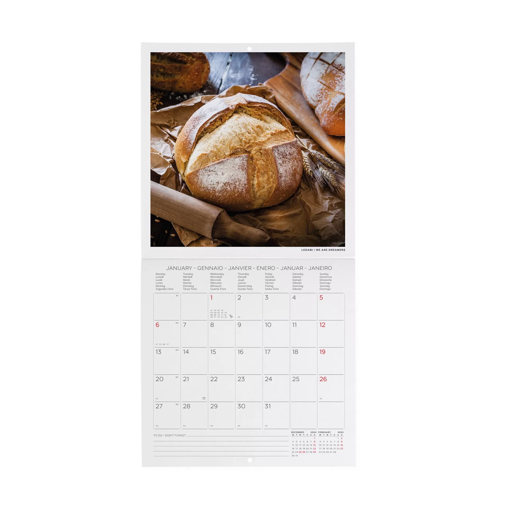 Legami Milano Calendario da Parete 2025 - 18 x 18 cm- Calendari Da Parete
