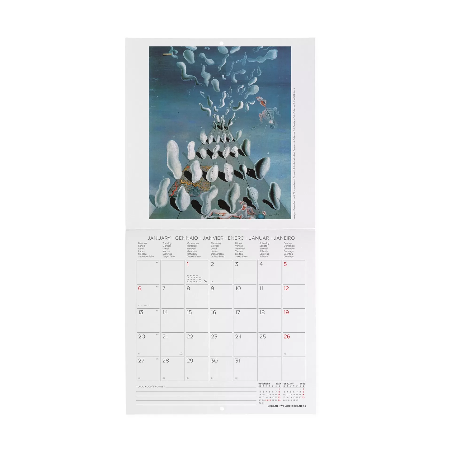 Legami Milano Calendario da Parete 2025 - 18 x 18 cm- Calendari Da Parete