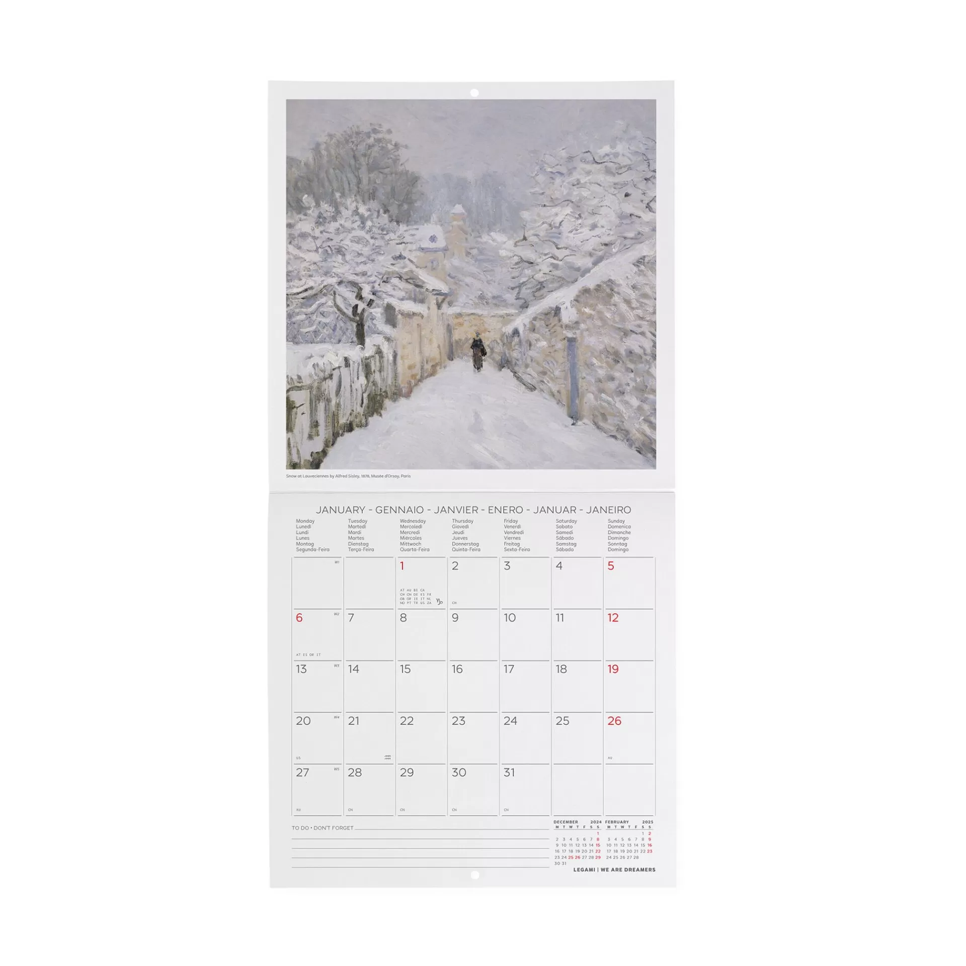Legami Milano Calendario da Parete 2025 - 18 x 18 cm- Calendari Da Parete