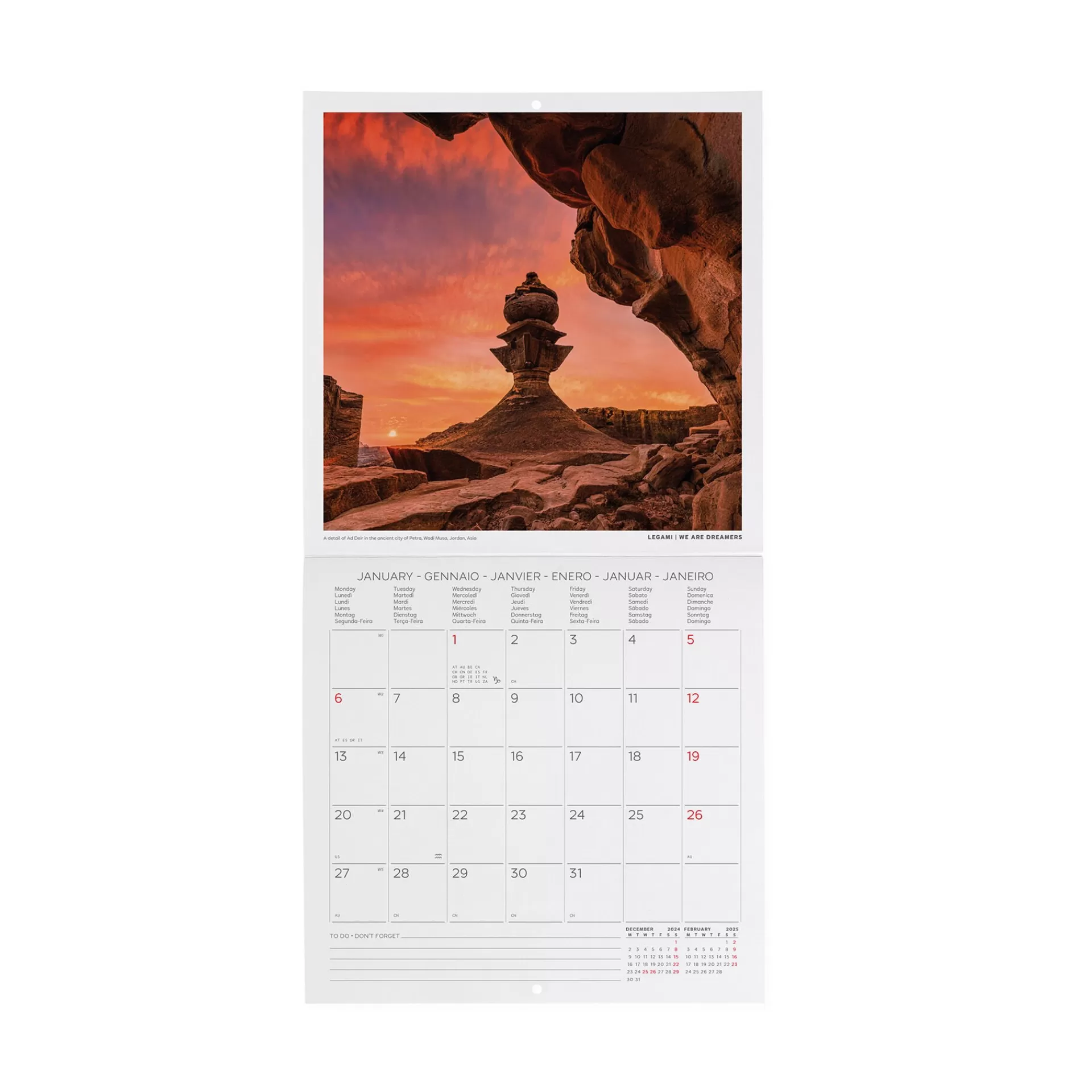 Legami Milano Calendario da Parete 2025 - 18 x 18 cm- Calendari Da Parete