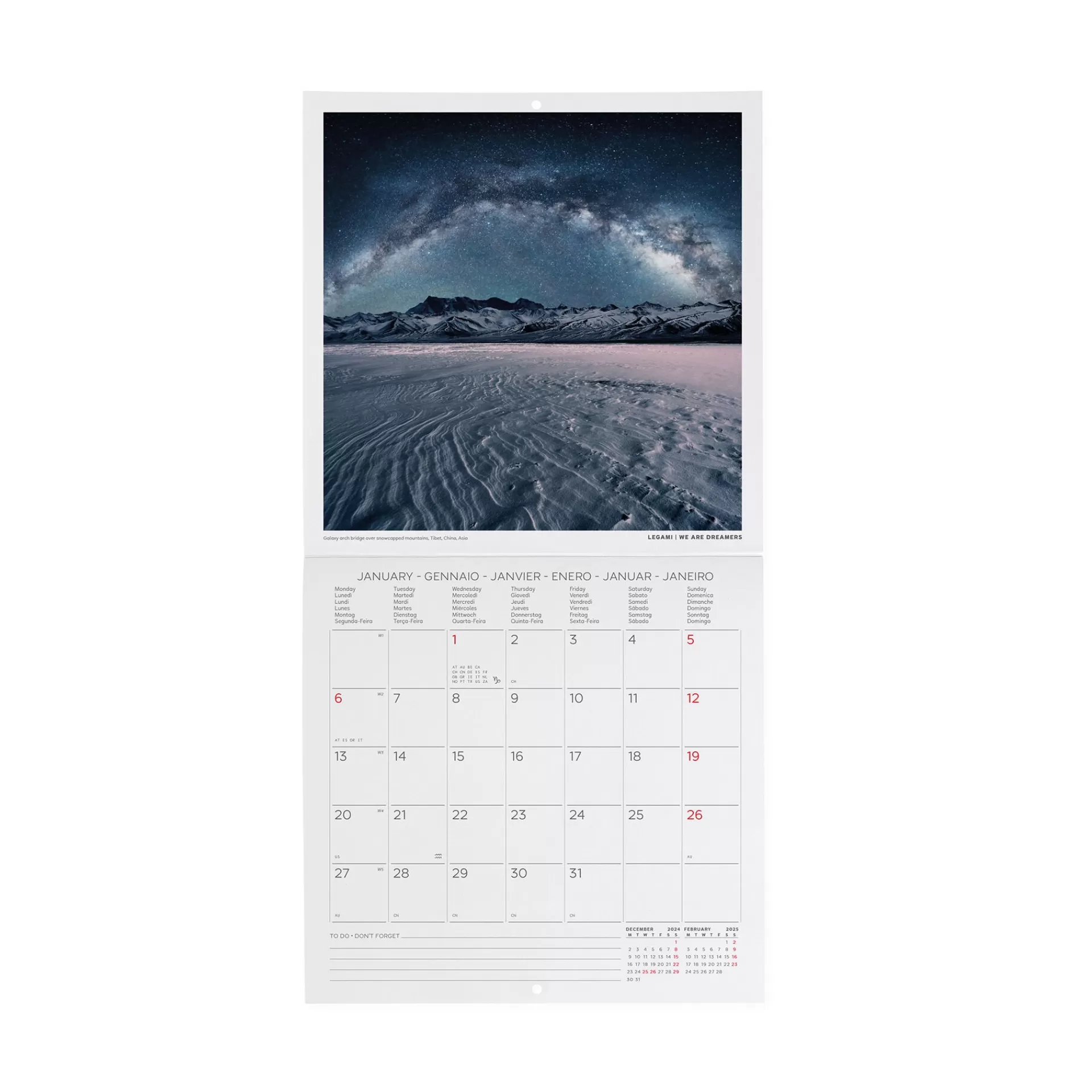 Legami Milano Calendario da Parete 2025 - 18 x 18 cm- Calendari Da Parete