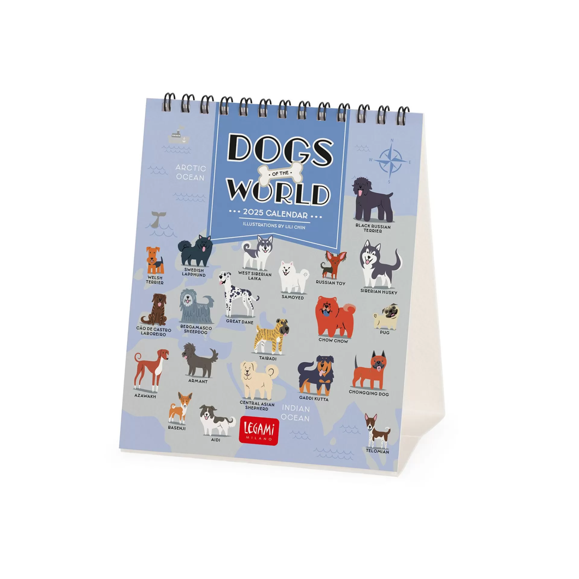 Legami Milano Calendario da Tavolo 2025 - 12 x 14,5 cm- Calendari Da Tavolo