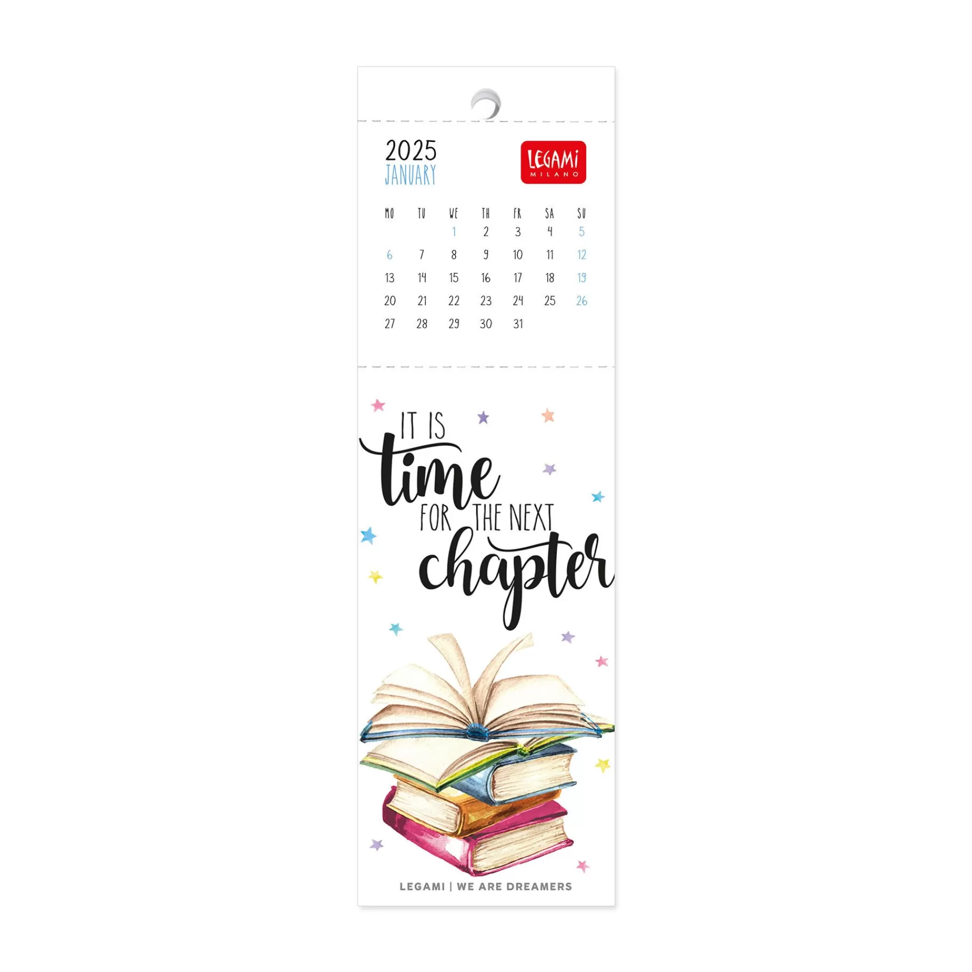 Legami Milano Calendario Segnalibro 2025 - 5,5 x 18 cm- Calendari Segnalibro