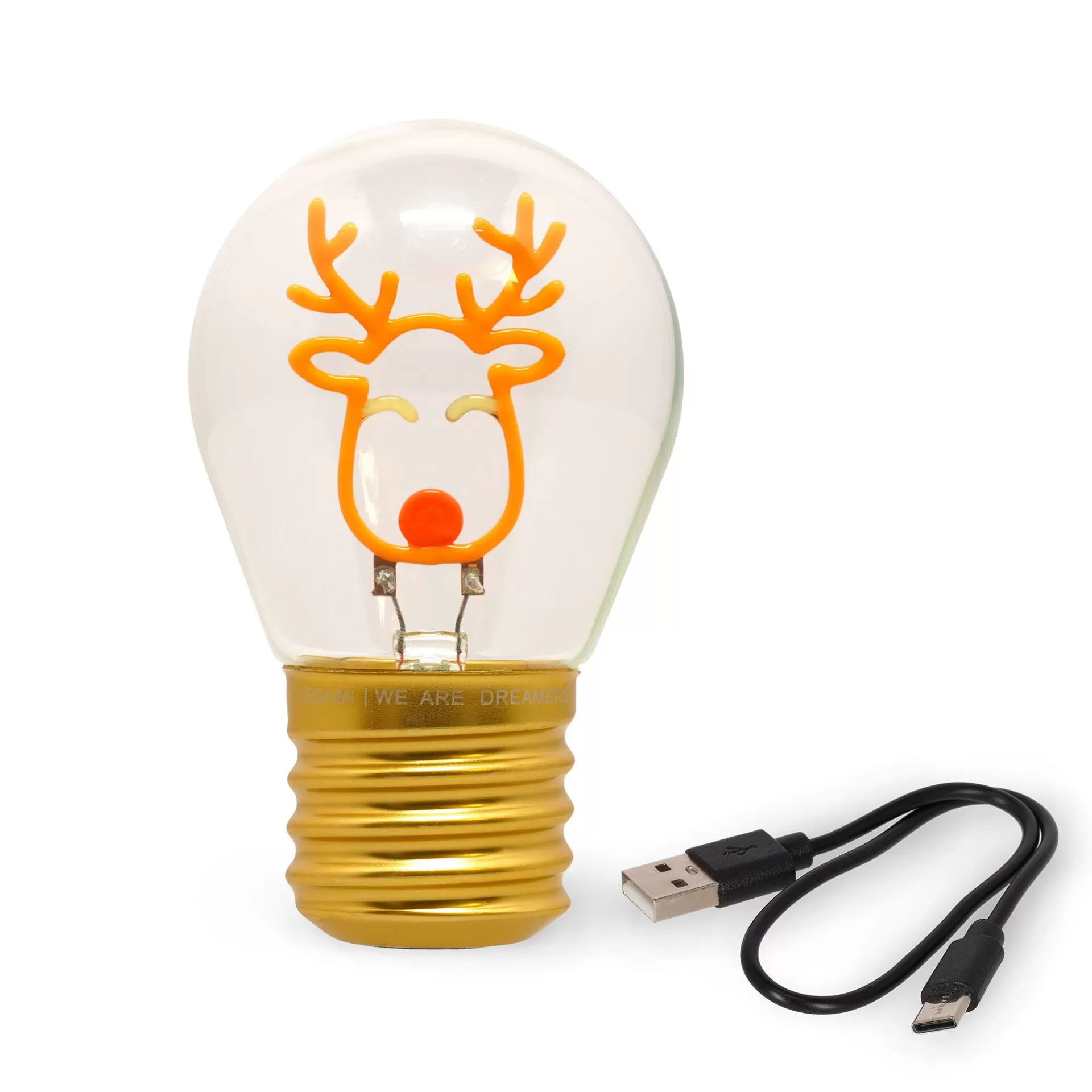 Legami Milano Lampada da Tavolo a Forma di Lampadina - Bulb Fiction- Lampade | Luci Decorative