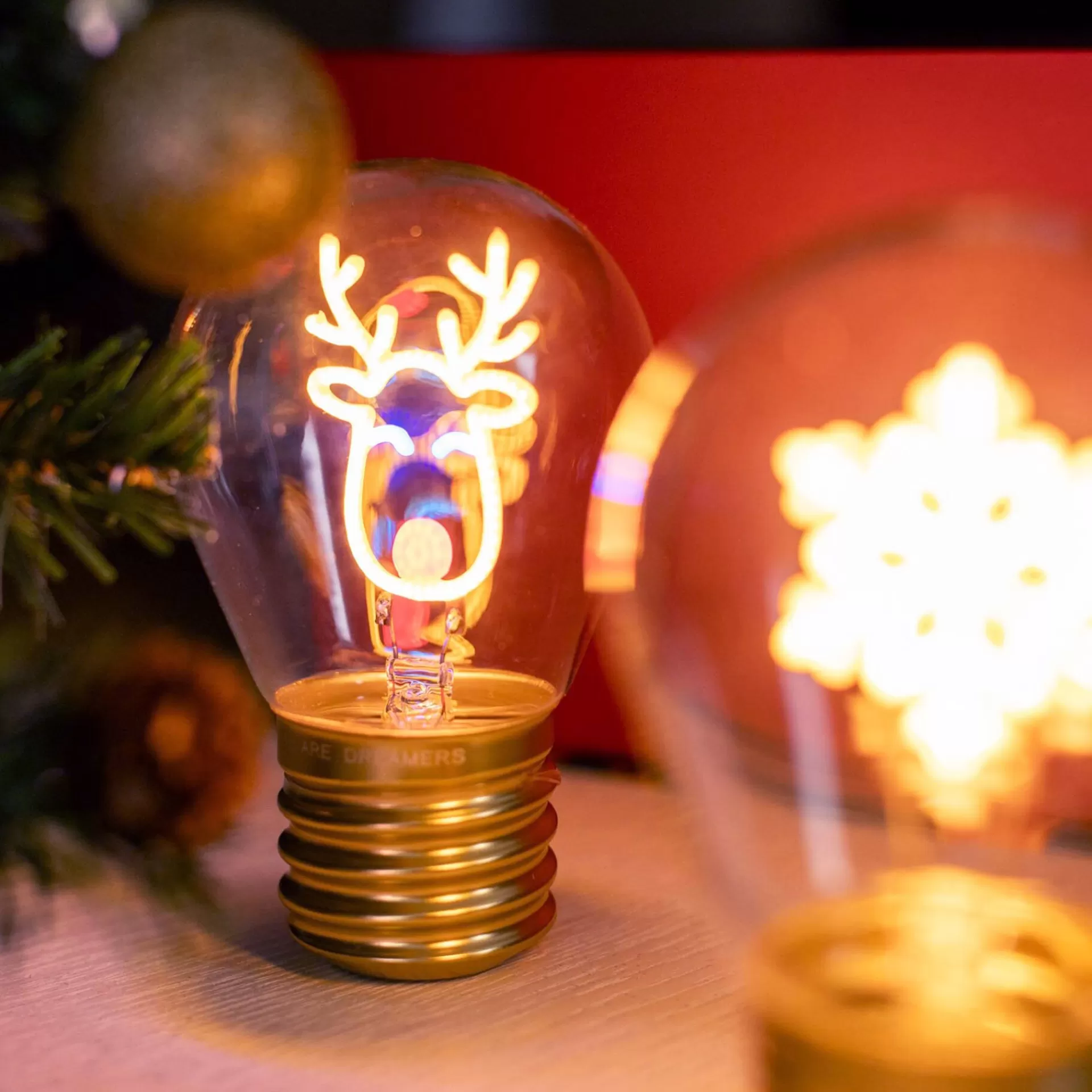 Legami Milano Lampada da Tavolo a Forma di Lampadina - Bulb Fiction- Lampade | Luci Decorative