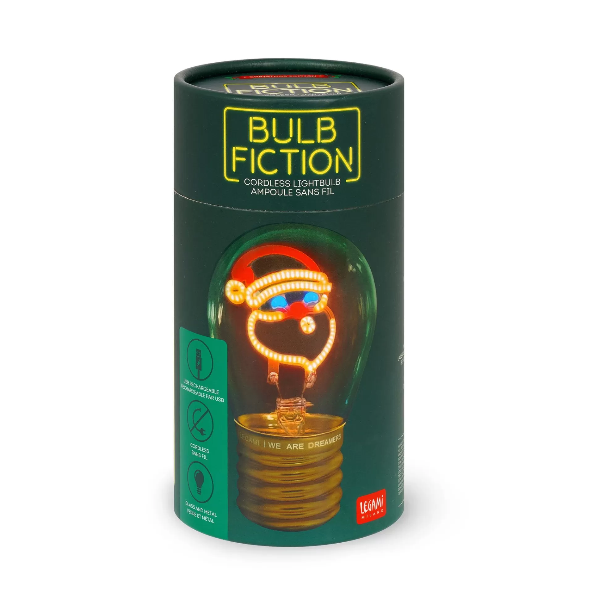 Legami Milano Lampada da Tavolo a Forma di Lampadina - Bulb Fiction- Lampade | Accessori Natalizi