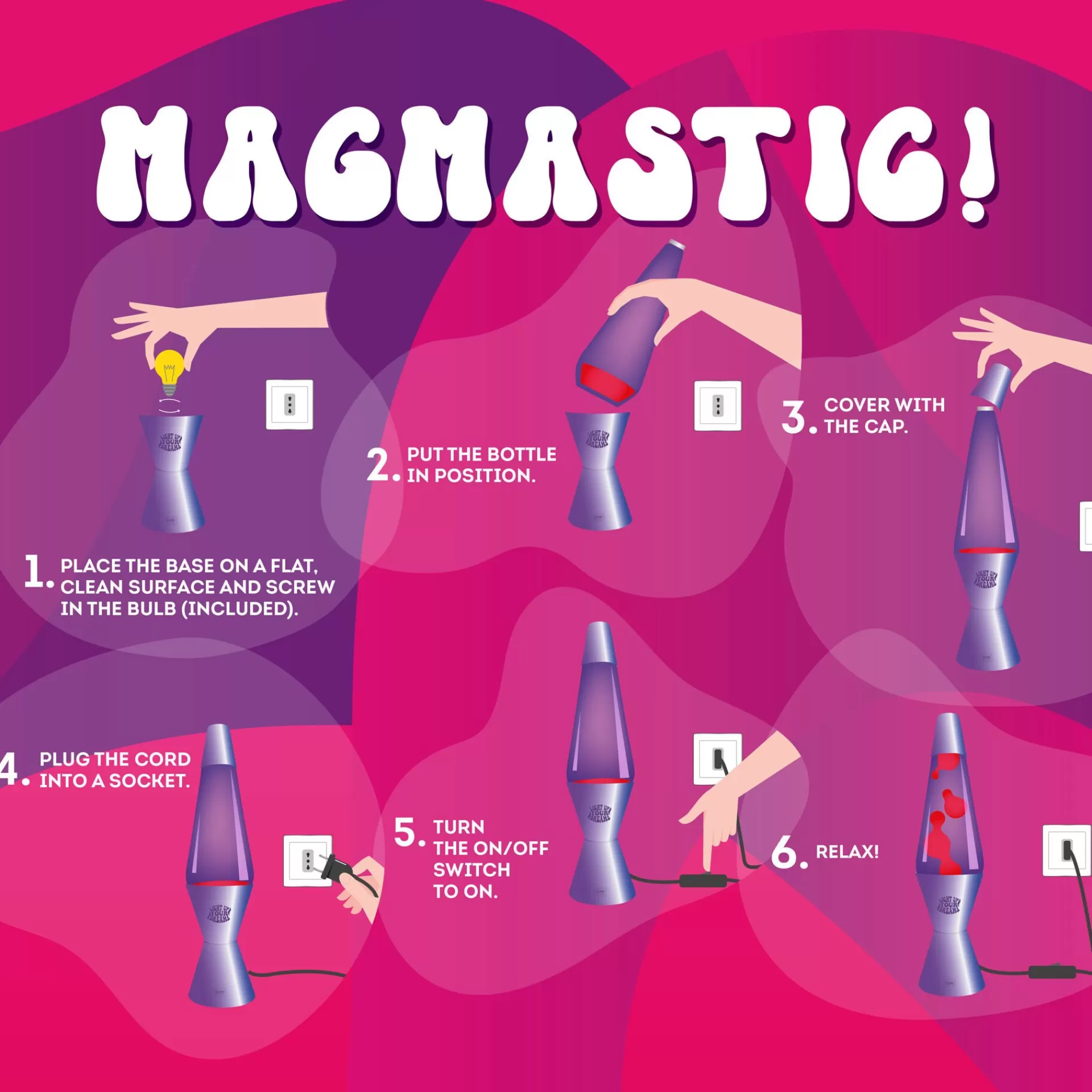 Legami Milano Lampada Lava - Magmastic!- Lampade