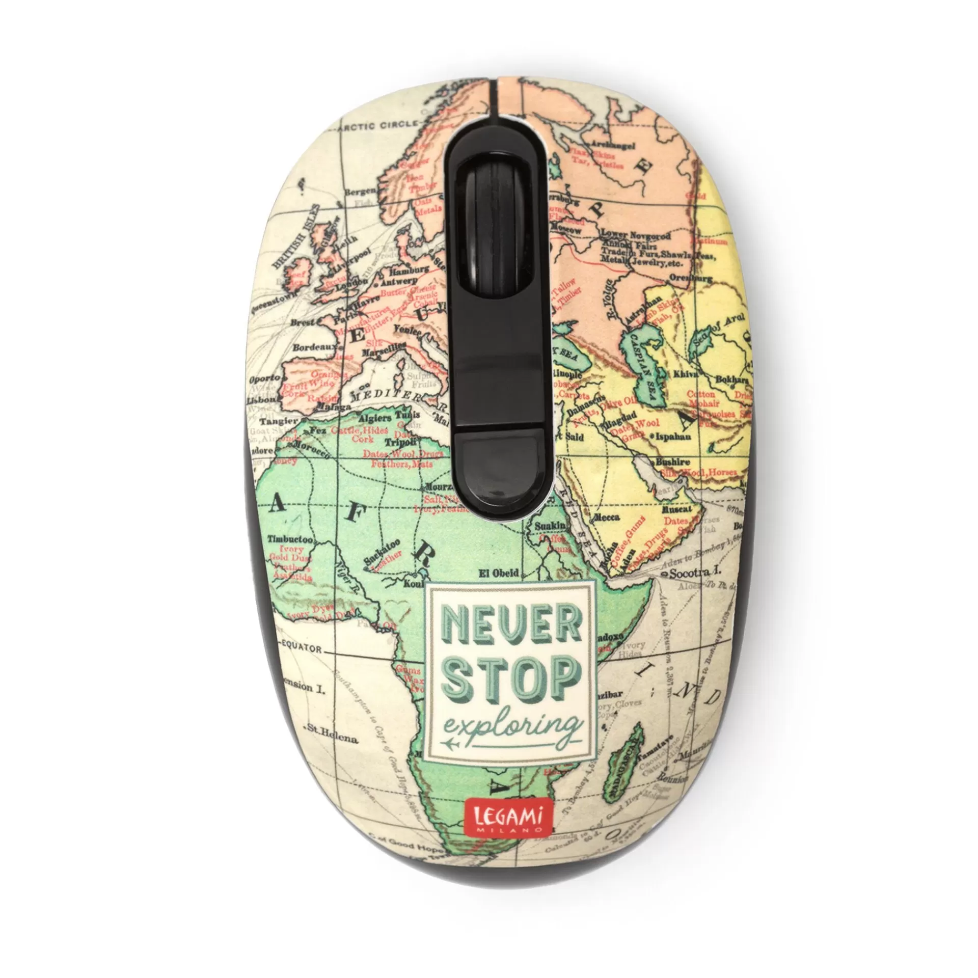 Legami Milano Mouse Wireless con Ricevitore USB- Accessori Per Smartphone Pc Tablet