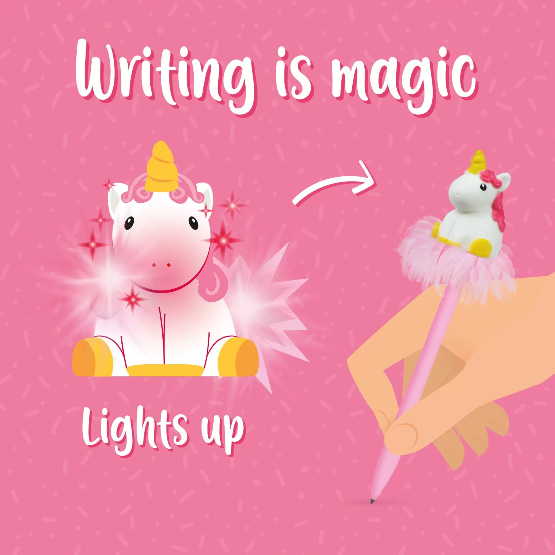 Legami Milano Penna a Sfera Luminosa - Writing is Magic- Penne A Sfera E Gel