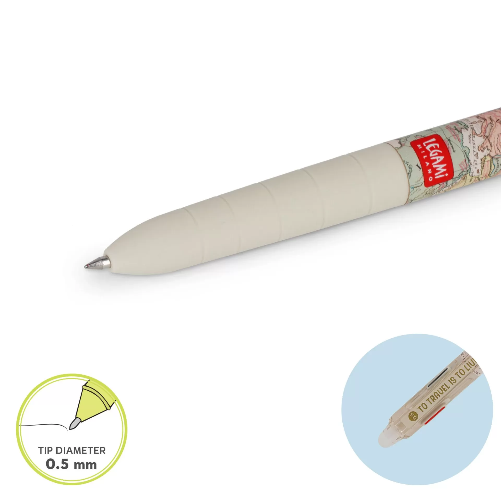 Legami Milano Penna Gel Cancellabile 3 Colori- Penne Cancellabili