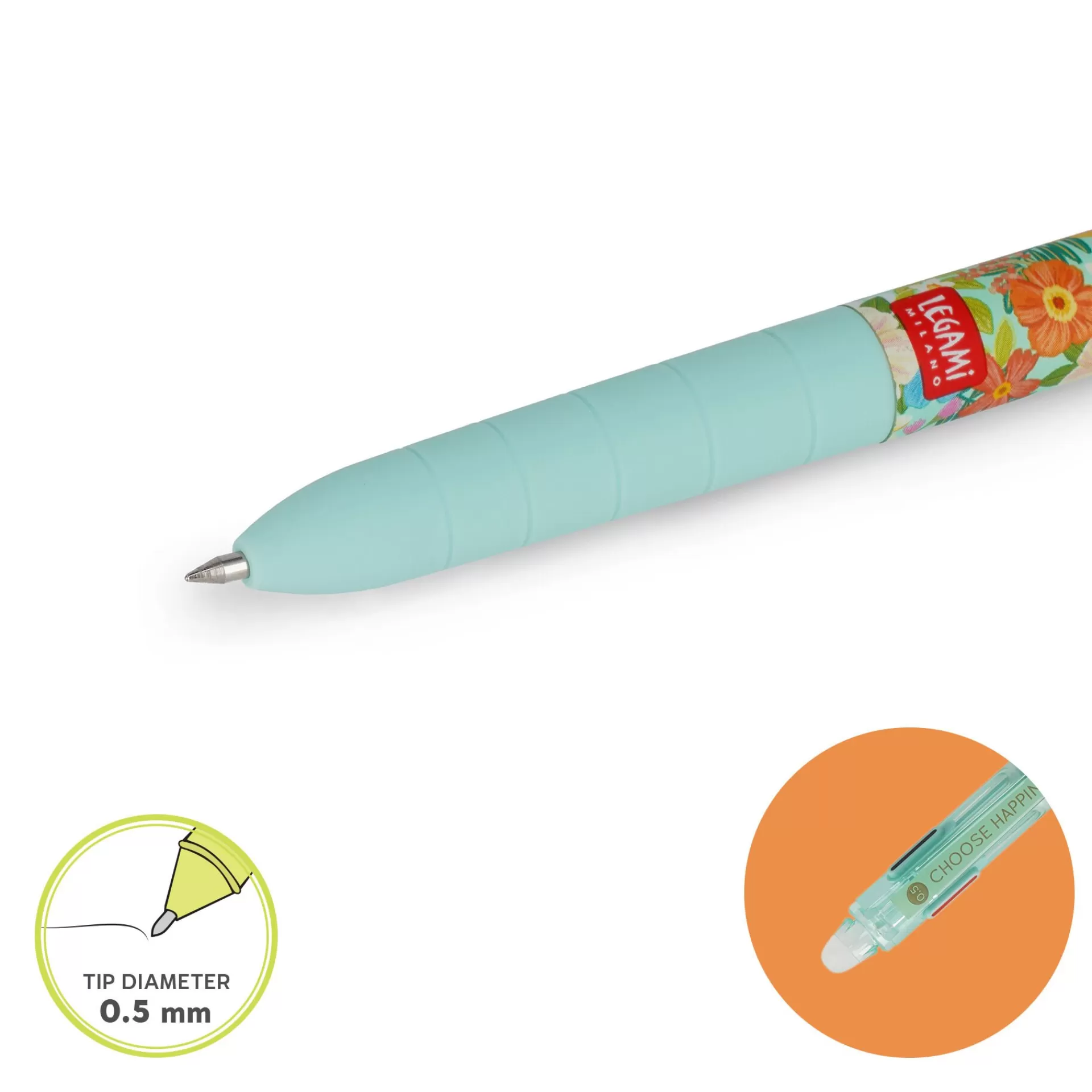 Legami Milano Penna Gel Cancellabile 3 Colori- Penne Cancellabili