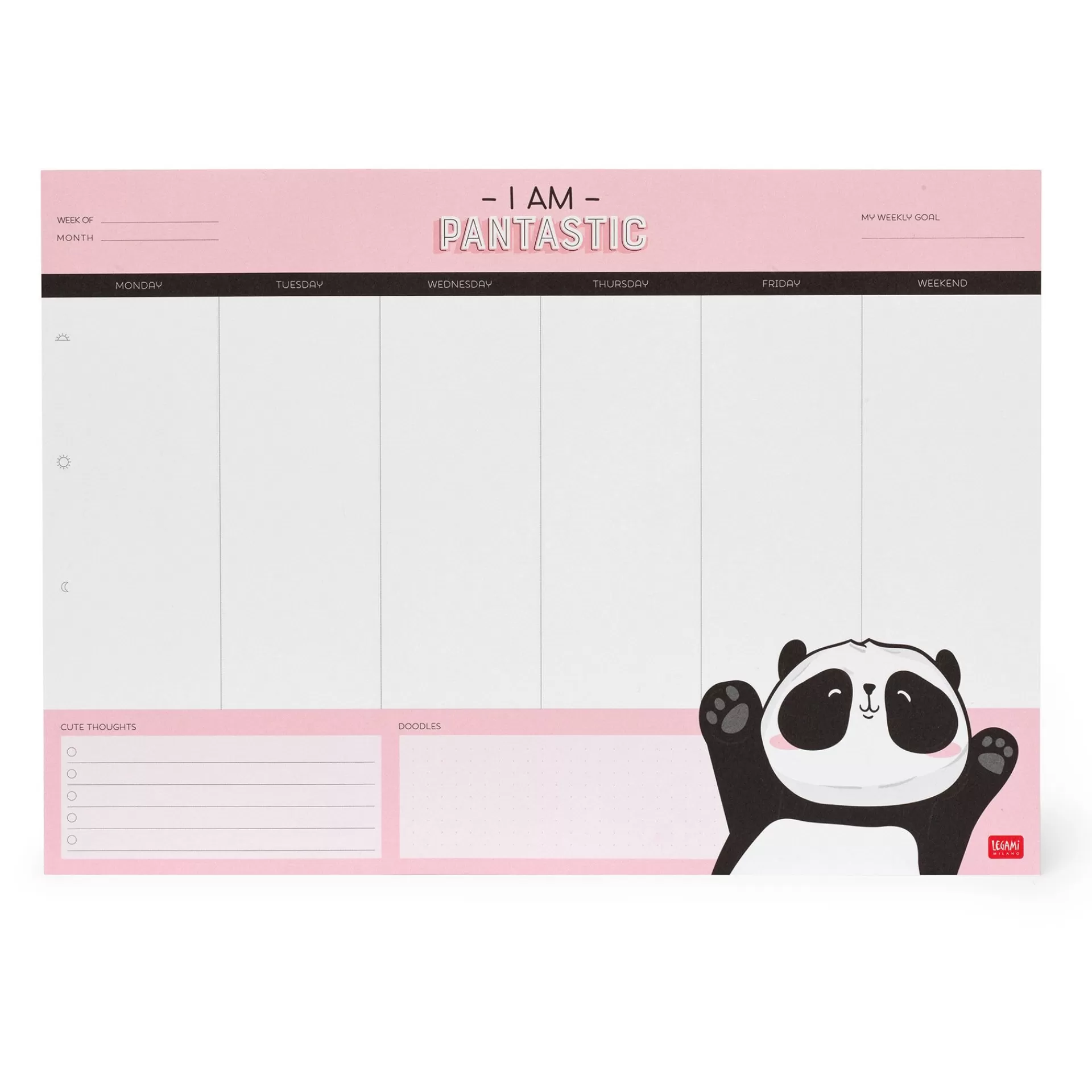 Legami Milano Planning da Scrivania - Smart Week- Mousepad In Carta E Planner