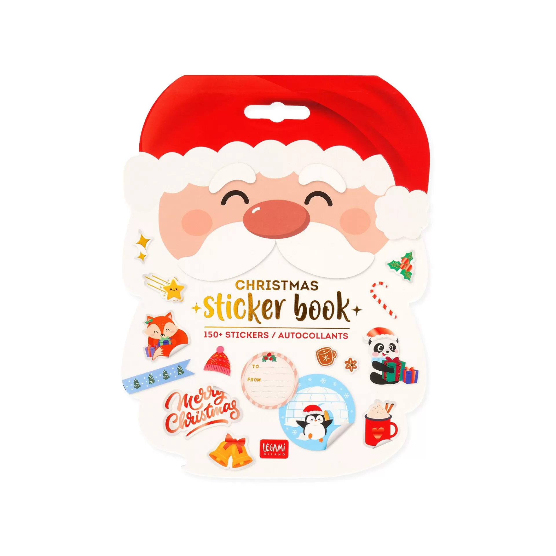 Legami Milano Quaderno di Adesivi Natalizi - Sticker Book- Accessori Natalizi