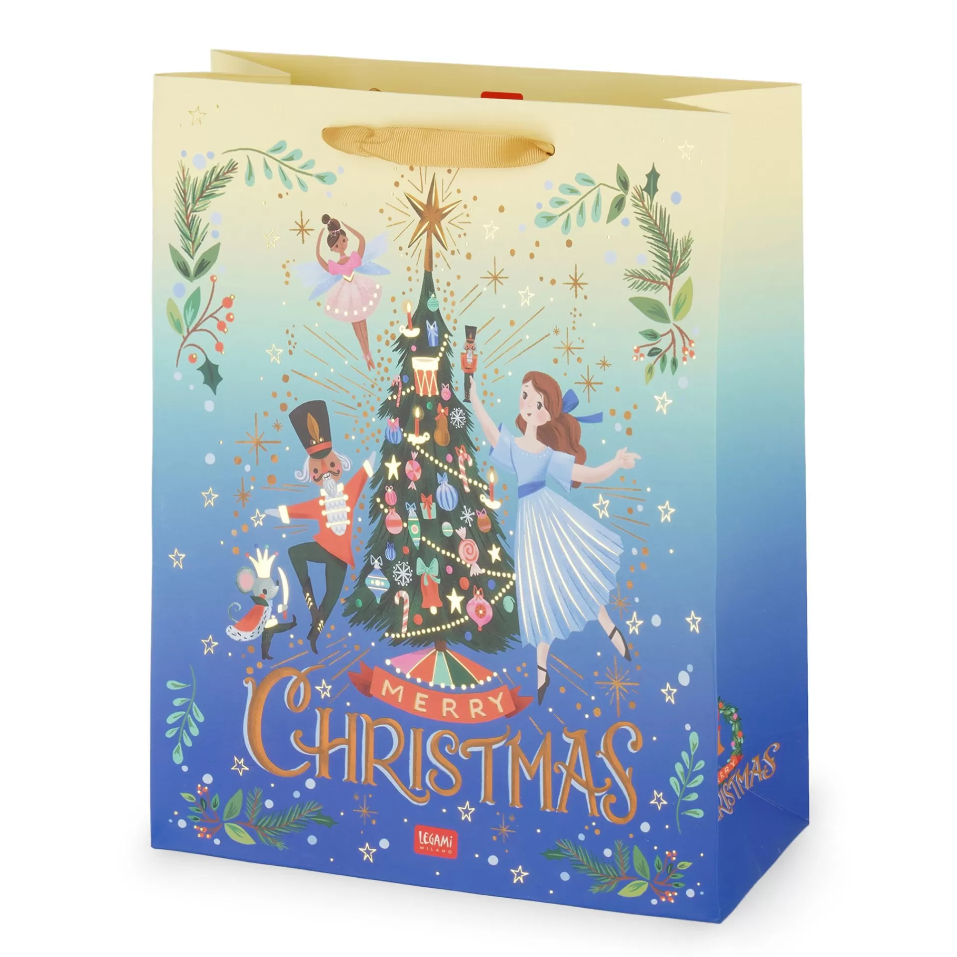 Legami Milano Sacchetto Regalo Natalizio - Medium- Sacchetti Regalo Natalizi