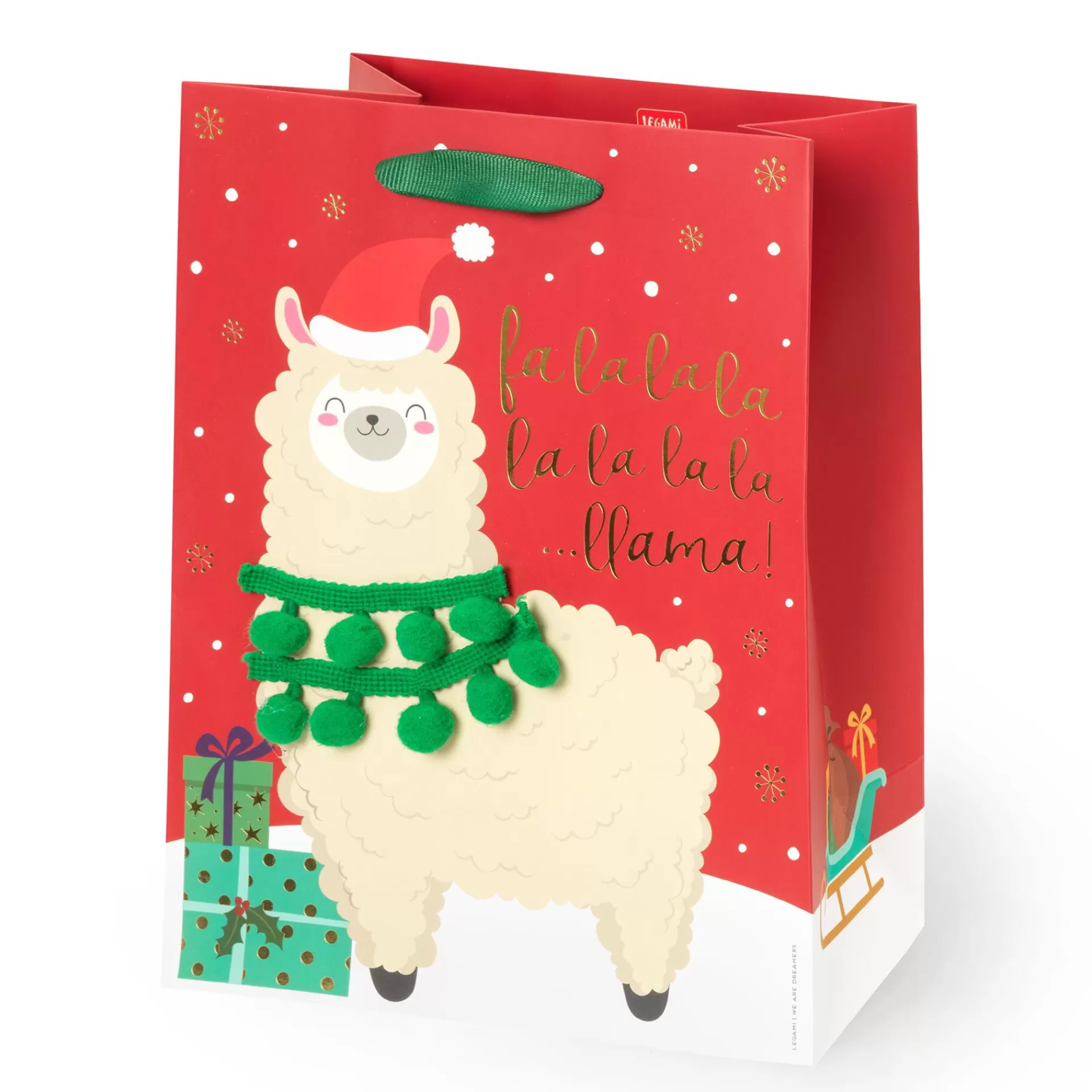 Legami Milano Sacchetto Regalo Natalizio - Medium- Sacchetti Regalo Natalizi