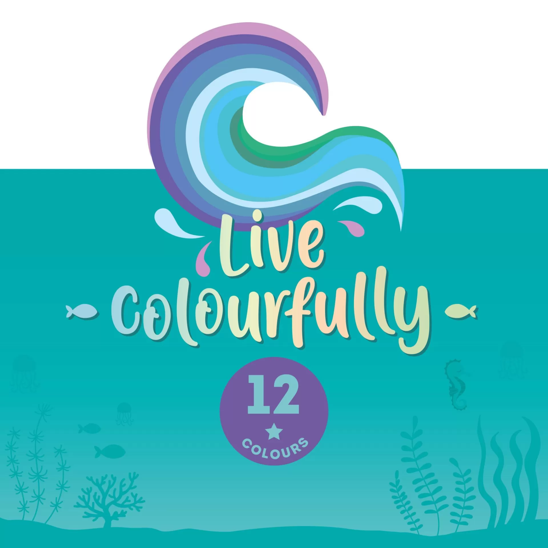 Legami Milano Set di 12 Matite Colorate - Live Colorfully- Matite E Pastelli