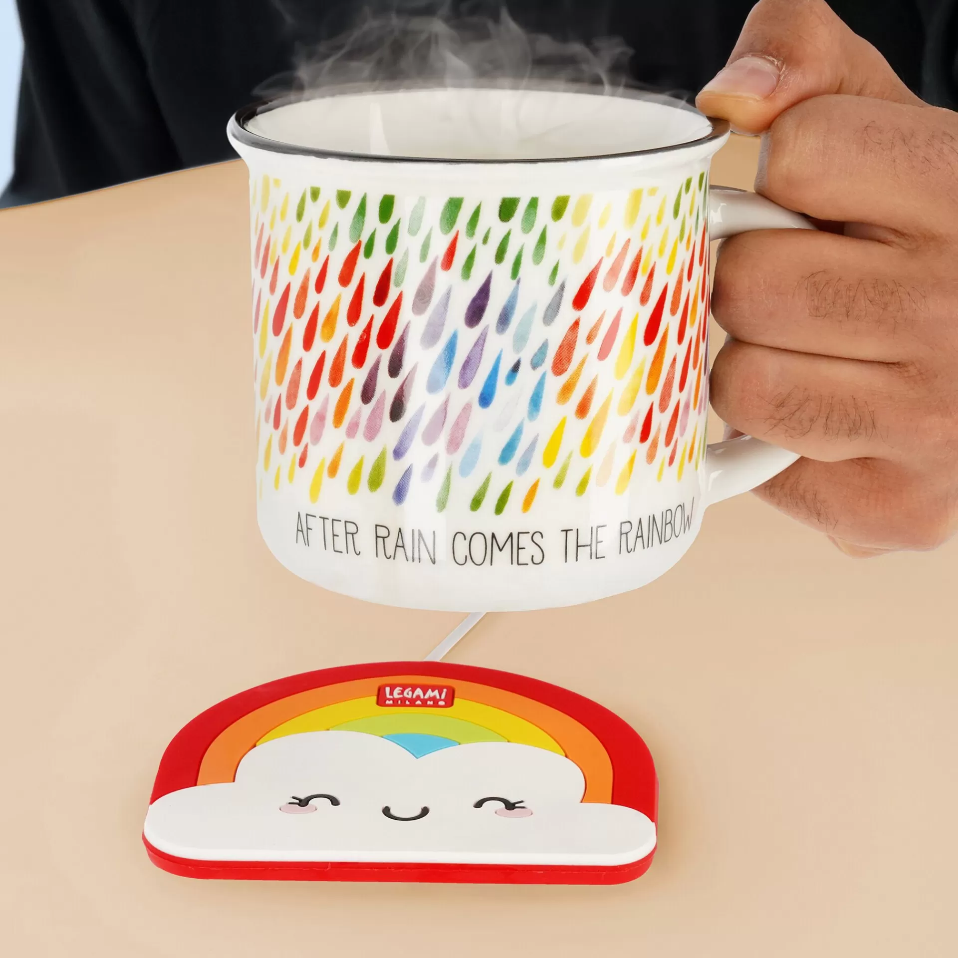 Legami Milano Set Scalda tazza Rainbow e Tazza Rainbow- Scaldatazza | Tazze E Mugs