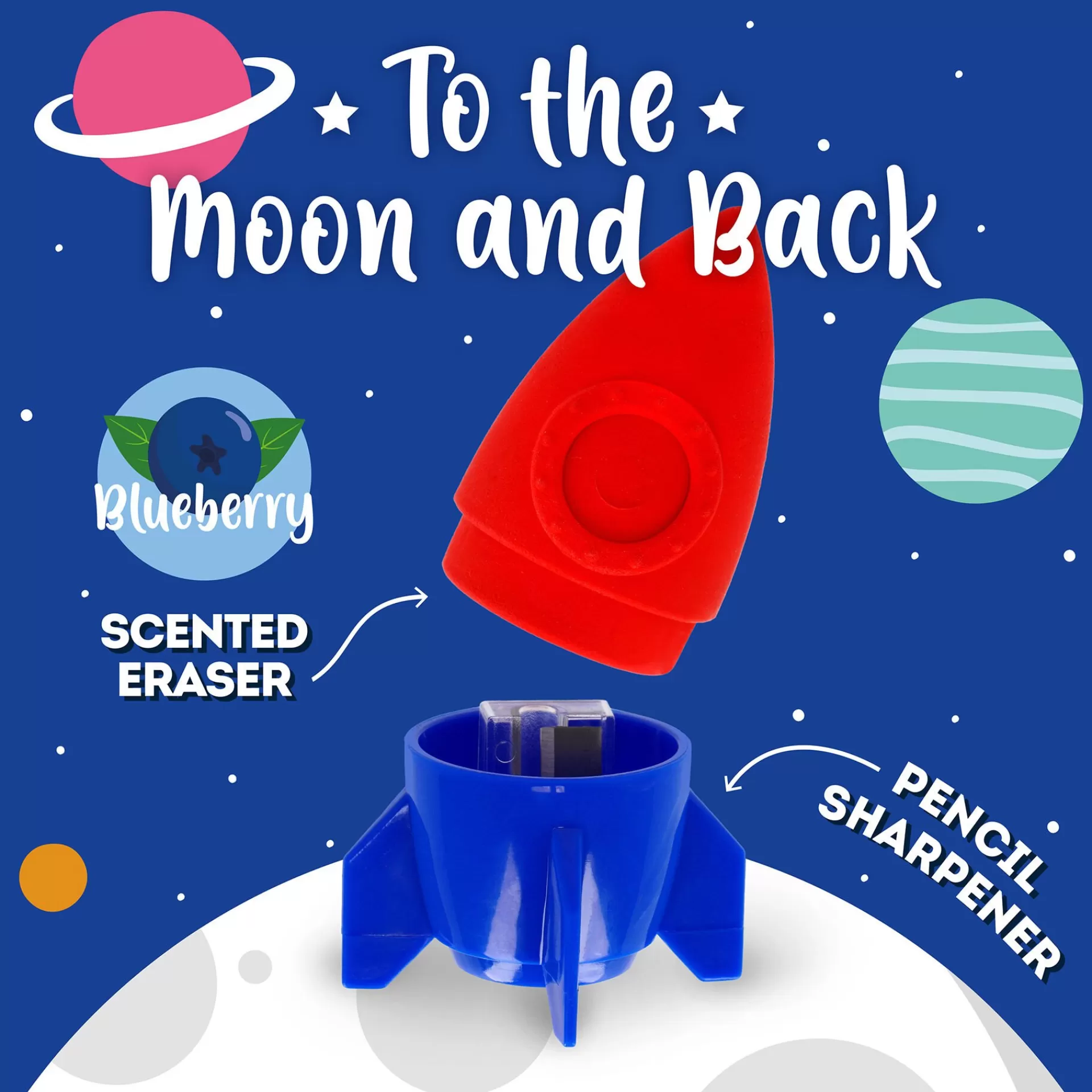 Legami Milano Temperino con Gomma - To The Moon And Back- Temperini | Gomme E Correttori